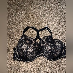 Aerie Black Lace Bra with Underwire Support
